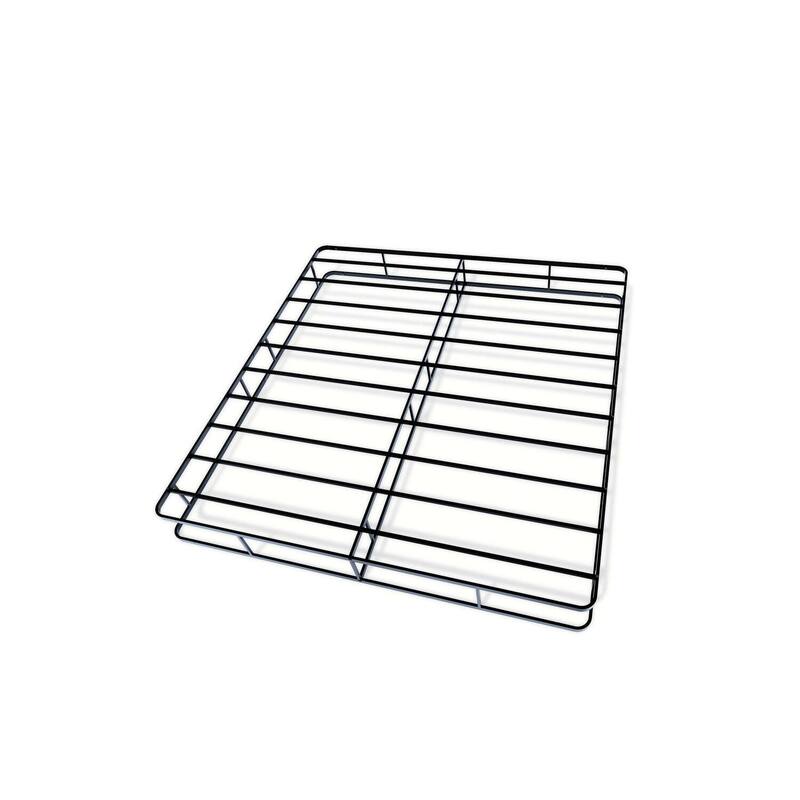 King Bed Frame Metal Platform - Modern Design Headboard Footboard - Black Powder Coated Finish