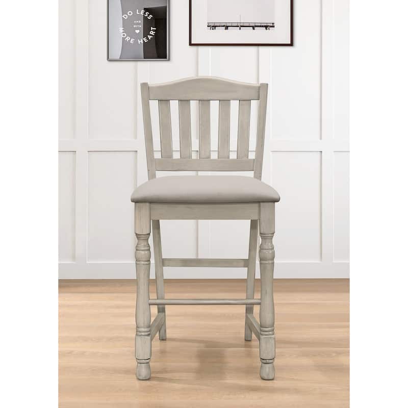 Ashley 5-pieces Counter Table and Chair - 4 Chairs only - Antique Grey