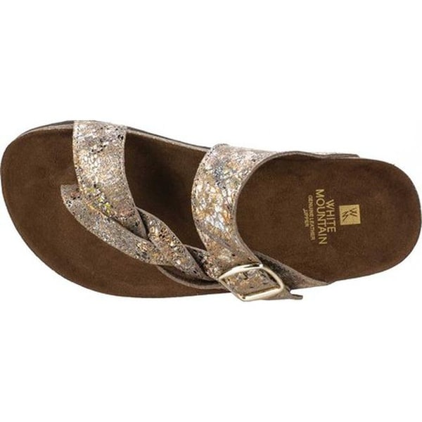 white mountain crawford thong sandal