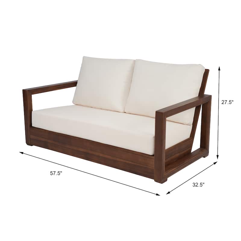 Westchester 4-piece Acacia Patio Chat Set by Christopher Knight Home
