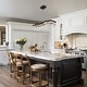 preview thumbnail 4 of 13, Modern Glam 1-Light LED Crystal Chandelier Island Lights for Dining Room - W 33.5" x H 9" x D 7.9"