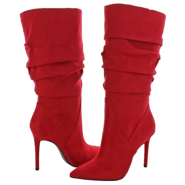 jessica simpson red slouch boots