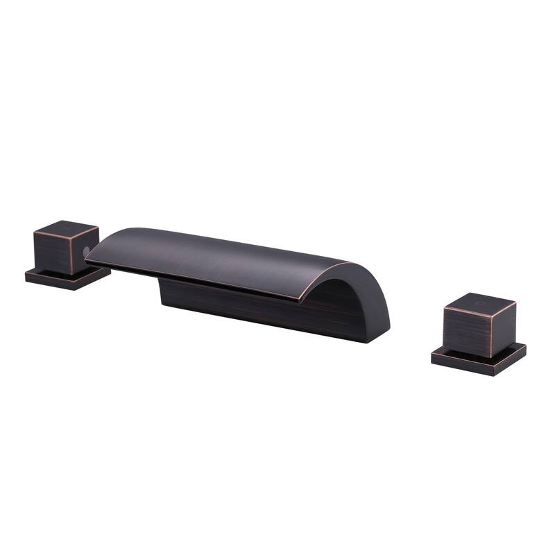 Double-Handle Roman Tub Faucet - Oil Rubbed Bronze