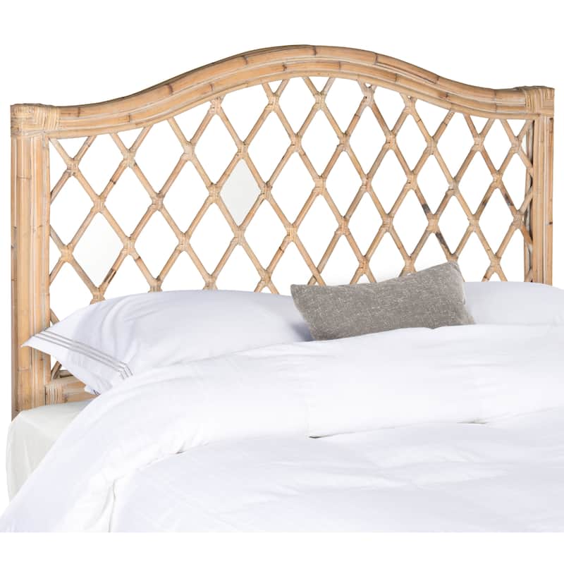 SAFAVIEH Gulfem Brown/ Multi Rattan Wicker Trellis Headboard (Full)