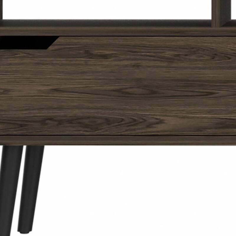 Modern 54" TV Console with Open Shelves Cabinets and Cable Management Space-Saving Storage for Living Room or Office