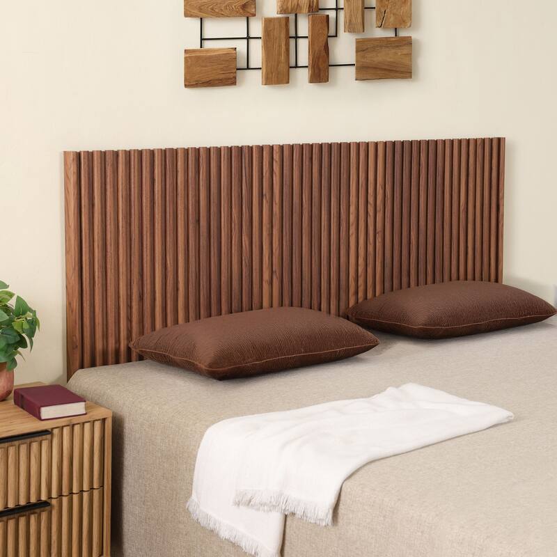 SAFAVIEH Home Telsi Mounted Headboard - Walnut - King