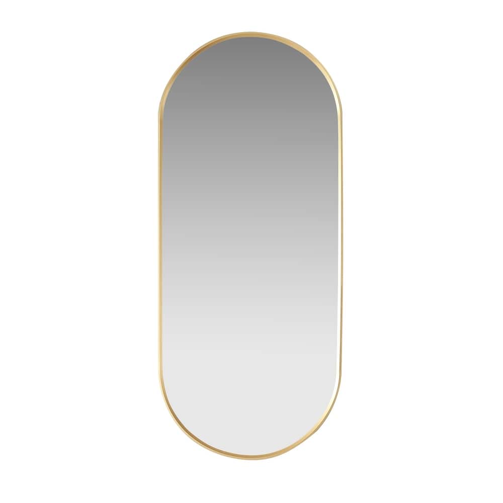 Miajadas Oval Aluminum Framed Wall Mount Mirror