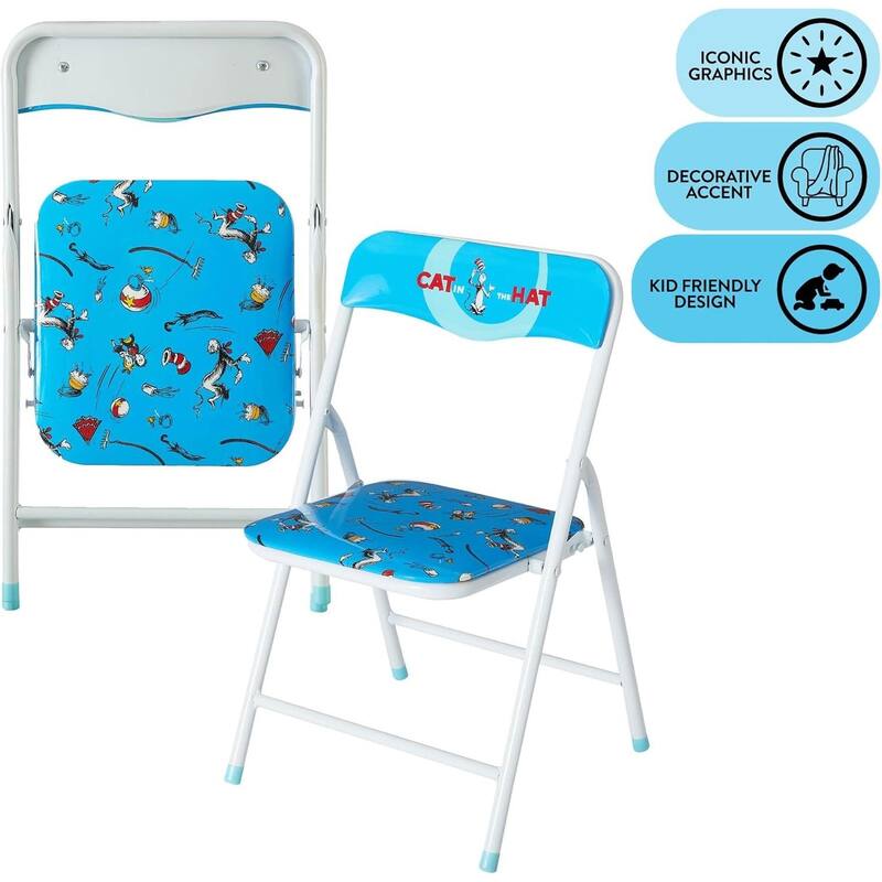 Dr Seuss 3 Piece Kids Activity Table and Chair Set