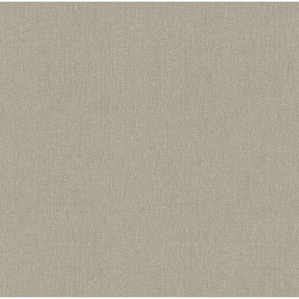 A-Street Prints Sydney Grey Faux Linen Wallpaper