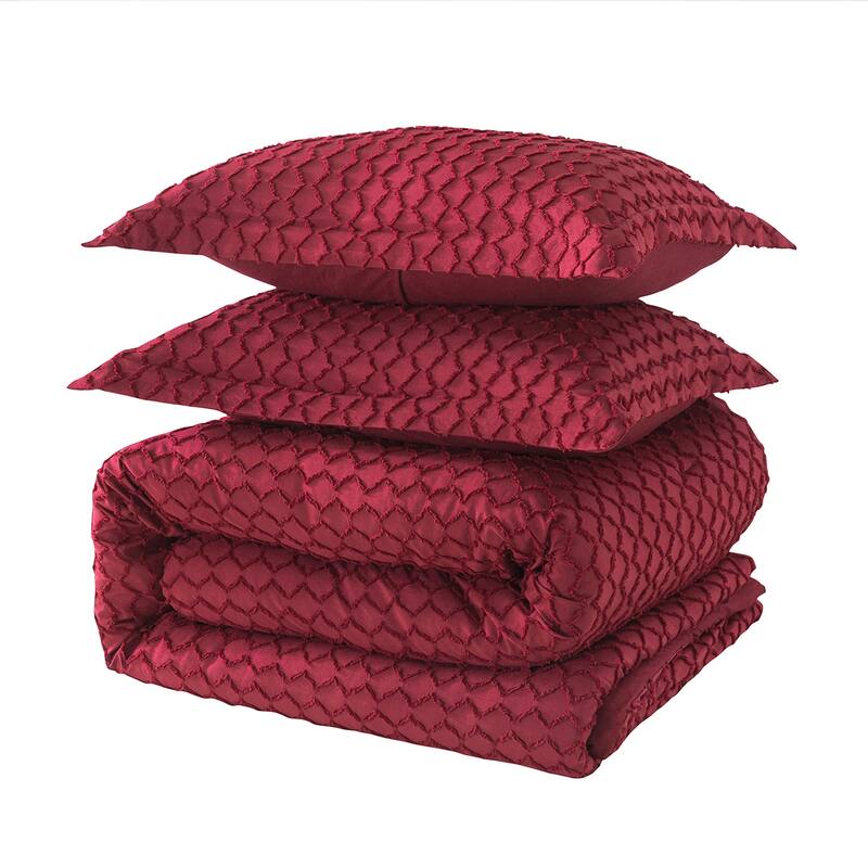 Boho Comforter Set,Tufted Design Bedding Set