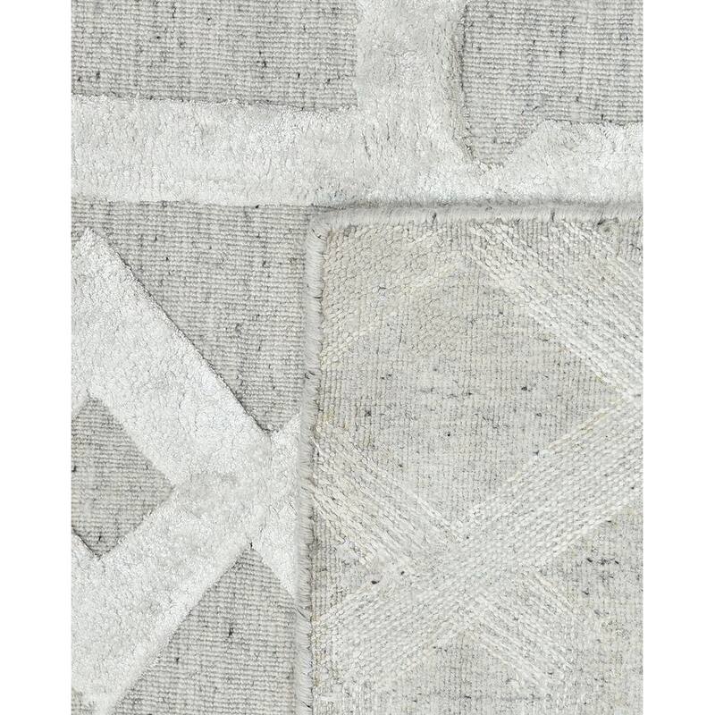 Overton Handmade Modern Contemporary Trellis Area Rug