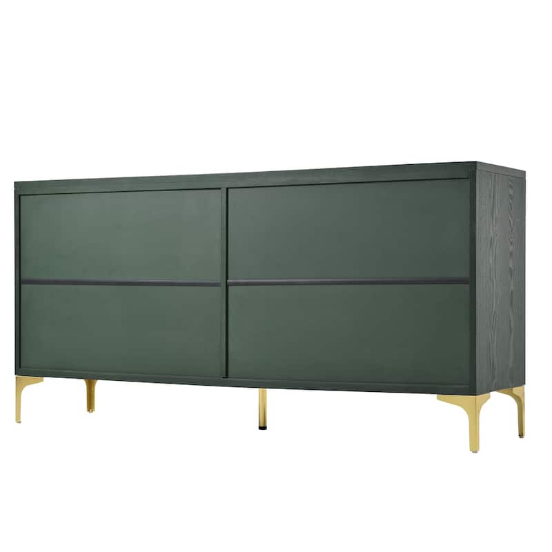60" Wood Sideboard Buffet Cabinet with Storage for Kitchen