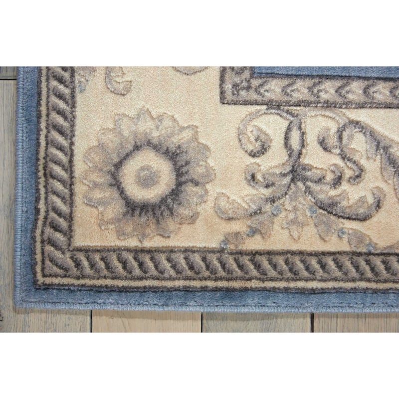 Nourison Somerset Traditional Bordered Floral Area Rug
