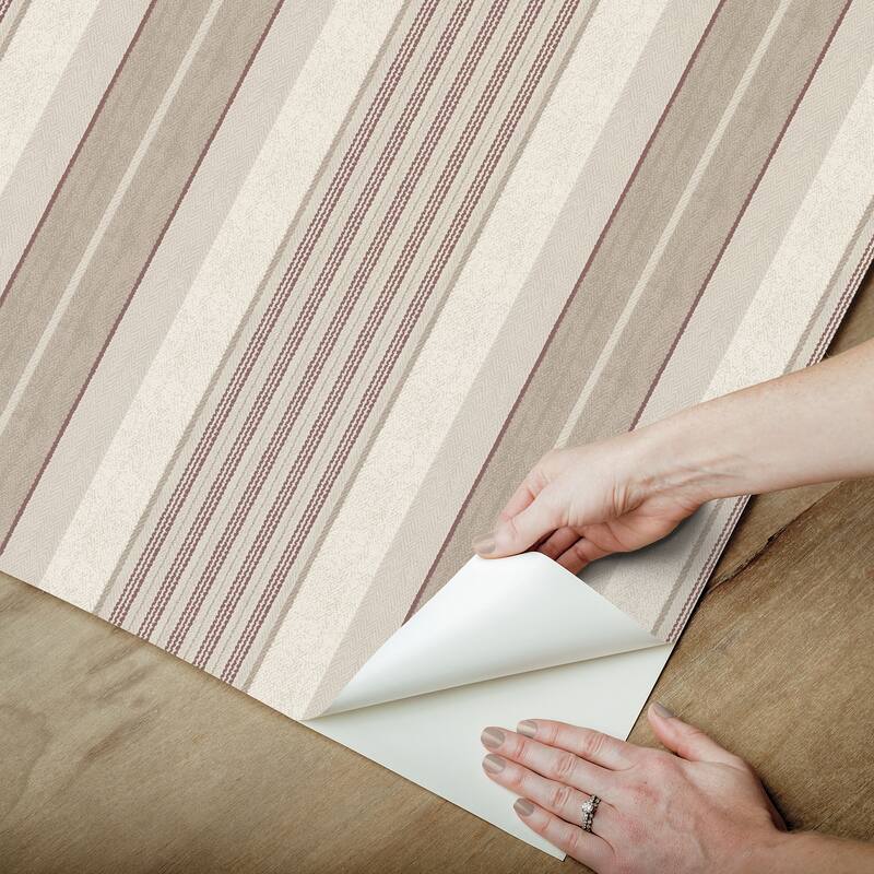 NuWallpaper Waverly Escot Red Peel and Stick Wallpaper - N/A