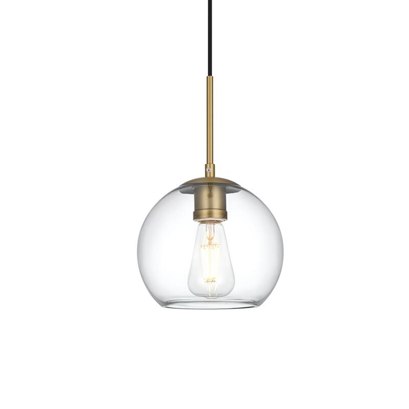 1-Light Pendant with 8 inch Clear Glass