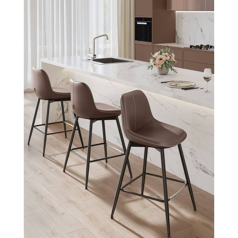 Contemporary Set of 2 Bar Stools - Stylish Seating Solution for Home