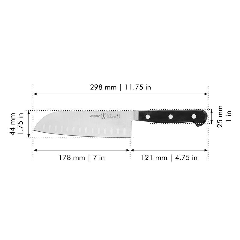 HENCKELS CLASSIC Hollow Edge Santoku Knife