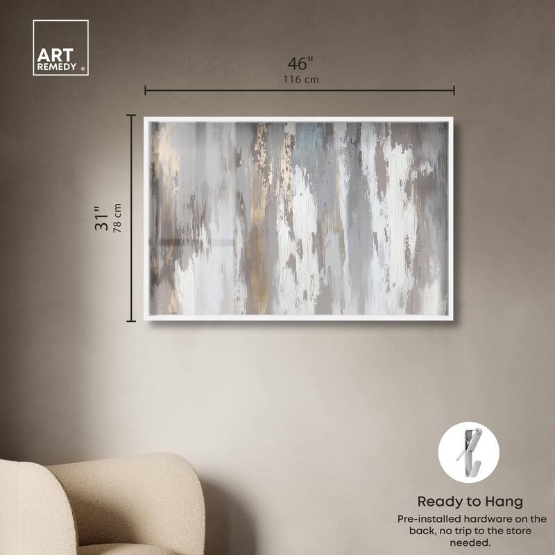 Flooding Gold I Shadowbox by Art Remedy