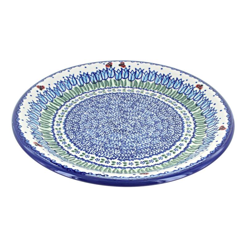 Blue Rose Polish Pottery Vena Dinner Plate
