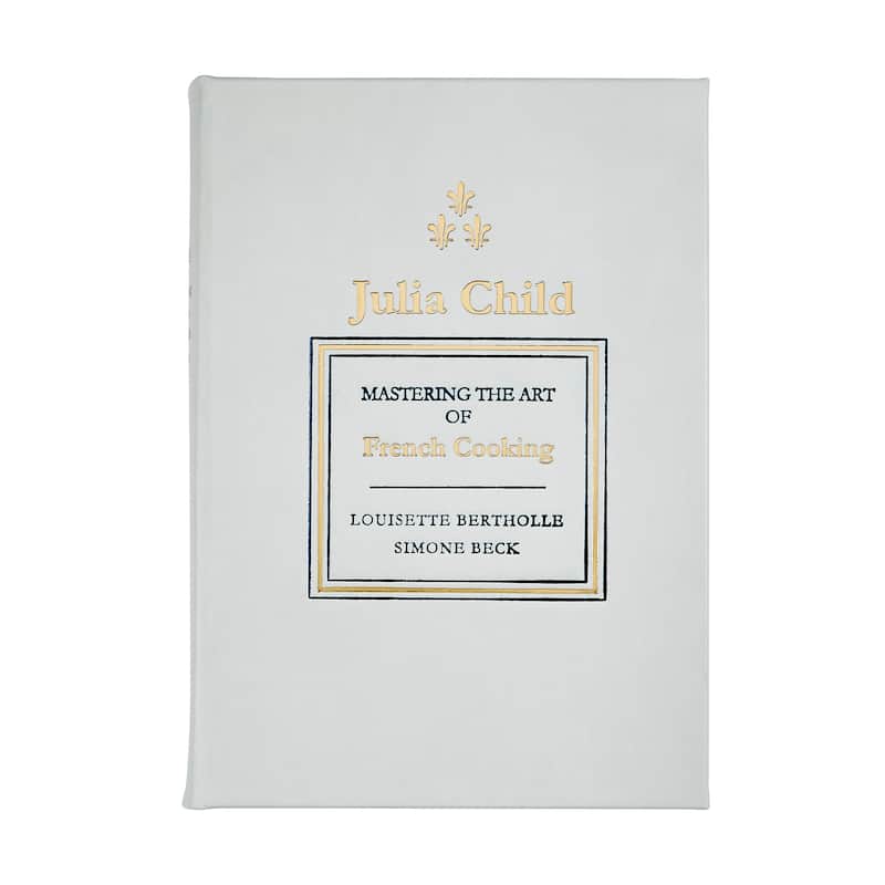 Graphic Image Julia Child Mastering Art Coffee Table Book, Leather, Ice