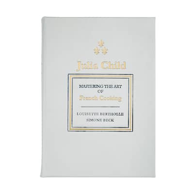 Graphic Image Julia Child Mastering Art Coffee Table Book, Leather, Ice