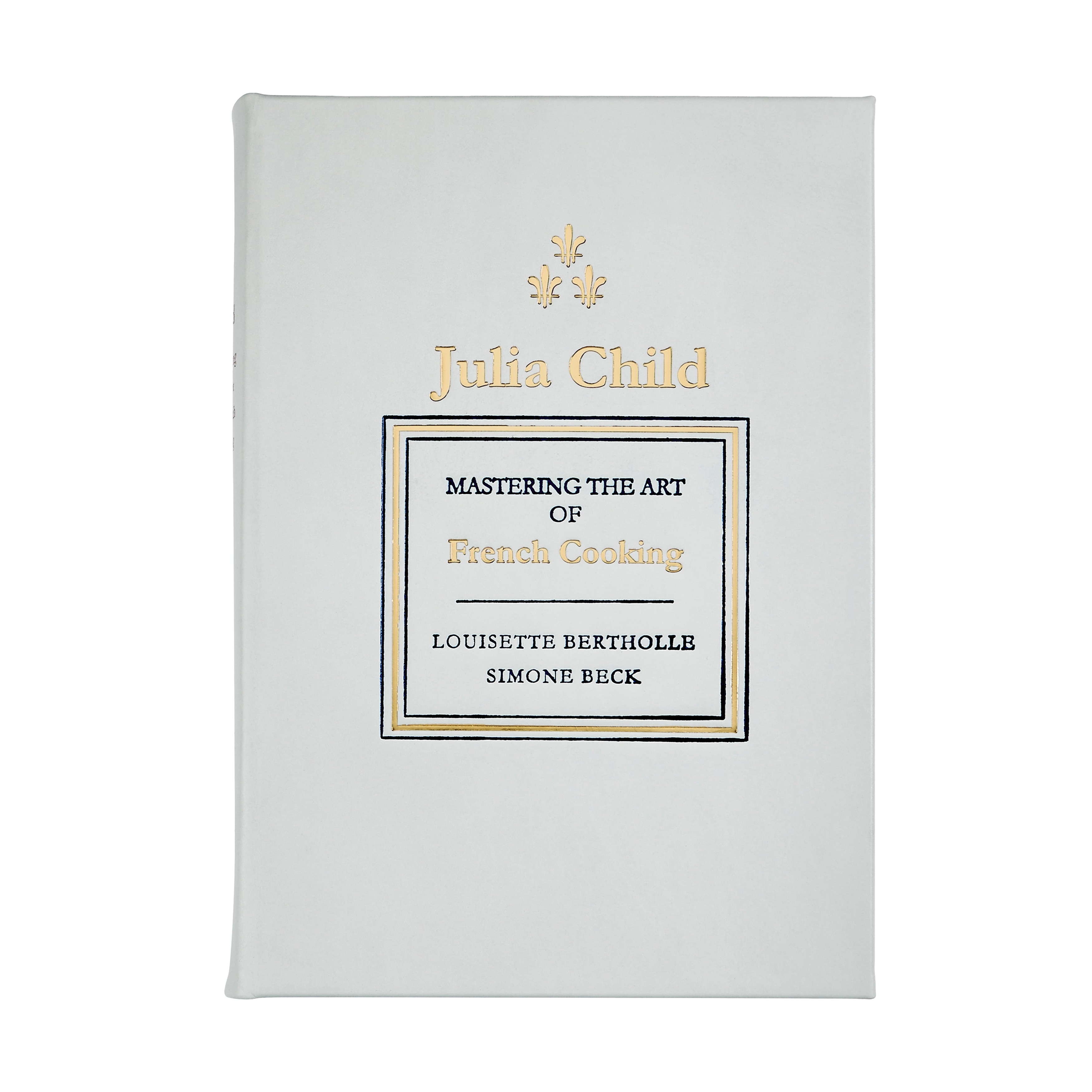 Graphic Image Julia Child Mastering Art Coffee Table Book, Leather, Ice
