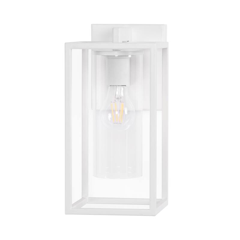 1-Light Outdoor Wall Lights, Outdoor Wall Lantern with Glass Shade