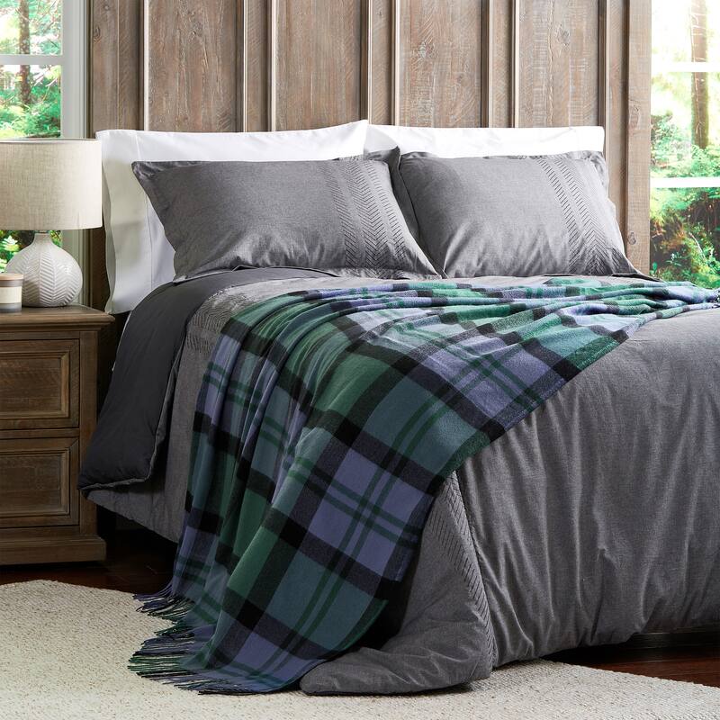 Soft Throw Blanket - Oversized, Vintage-Look, and Cashmere-Like Woven Acrylic Throw by Windsor Home