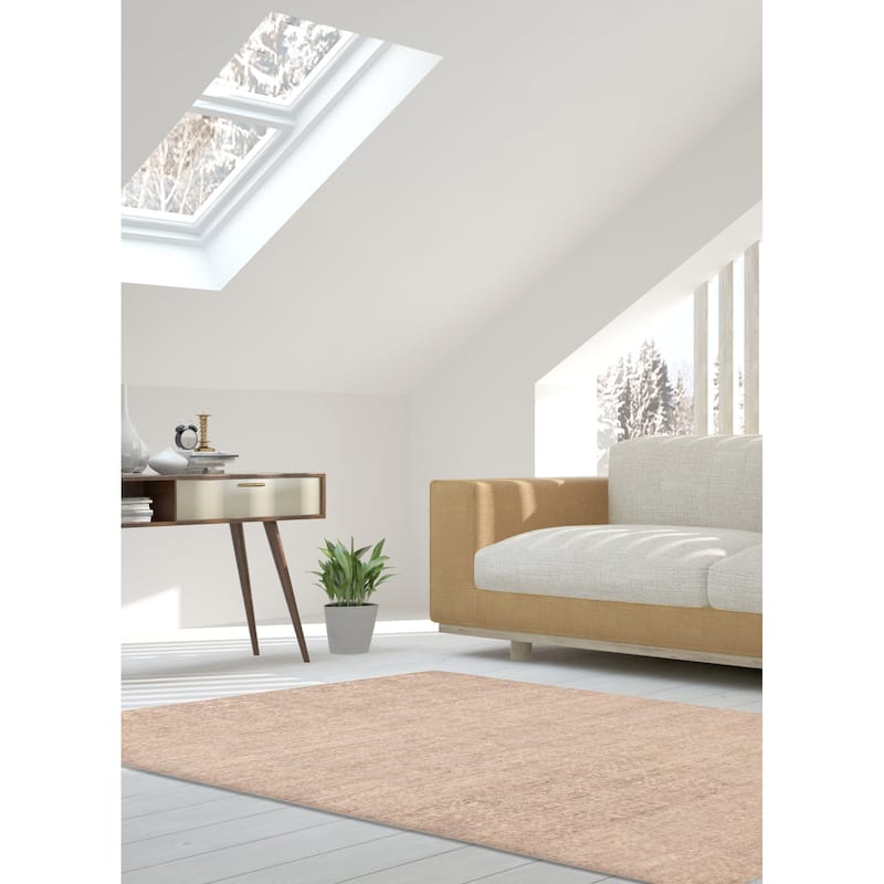 ECARPETGALLERY Hand-knotted Tangier Grey Wool Rug - 5'3 x 7'5
