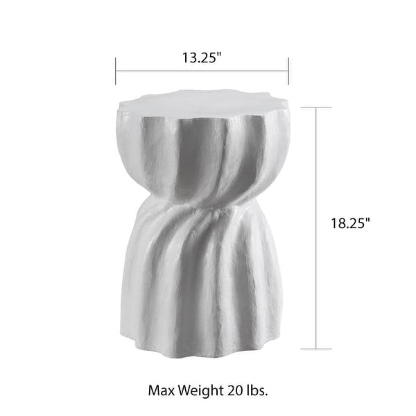 Fluted Swirl Decorative Garden Stool - Bed Bath & Beyond - 35220945