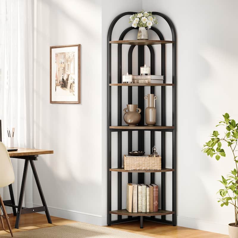 Tall Corner Shelf