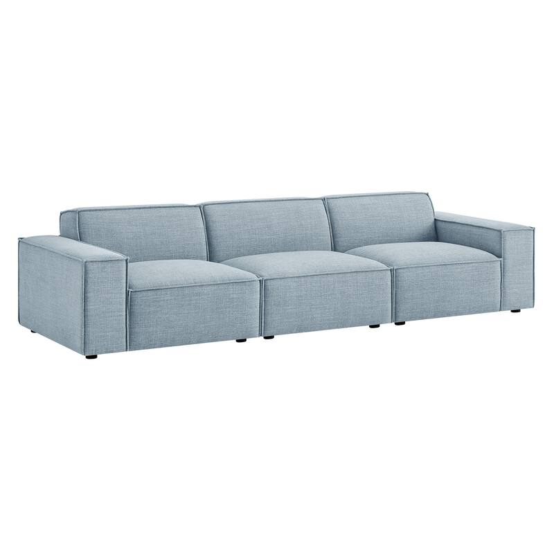 Restore 3-Piece Performance Fabric Upholstered Modular Sofa Set