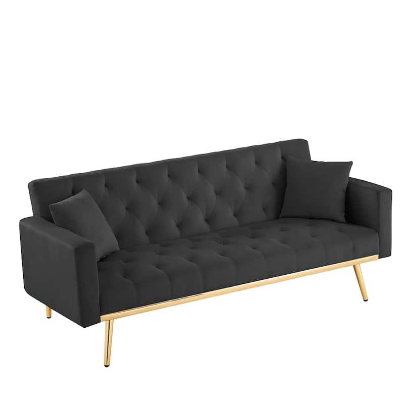 Convertible Folding Futon Sofa Bed , Sleeper Sofa Couch for Compact Living Space.