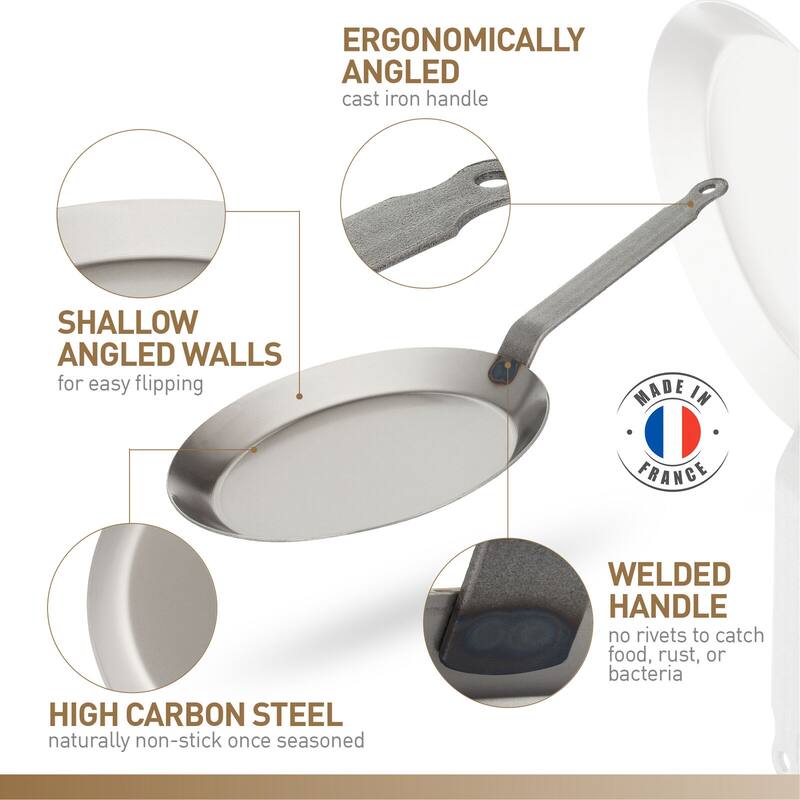 Matfer Bourgeat Black Carbon Steel Crepe Pan