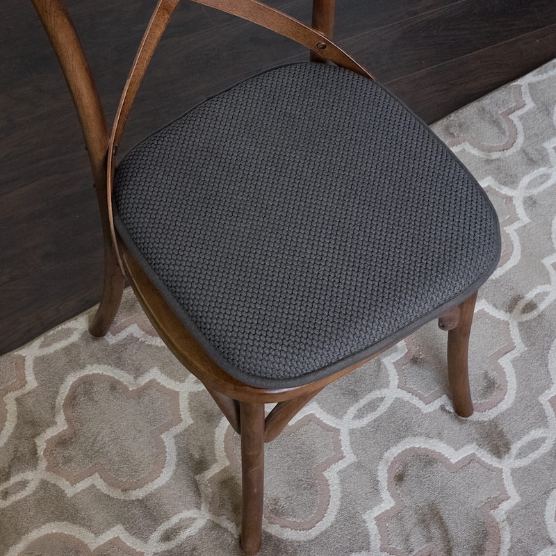16-in. Square Non-slip Memory Foam Seat Cushions (2 OR 4)