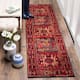 SAFAVIEH Vintage Hamadan Gody Oriental Distressed Rug - 2'3" x 6' Runner - Red/Multi