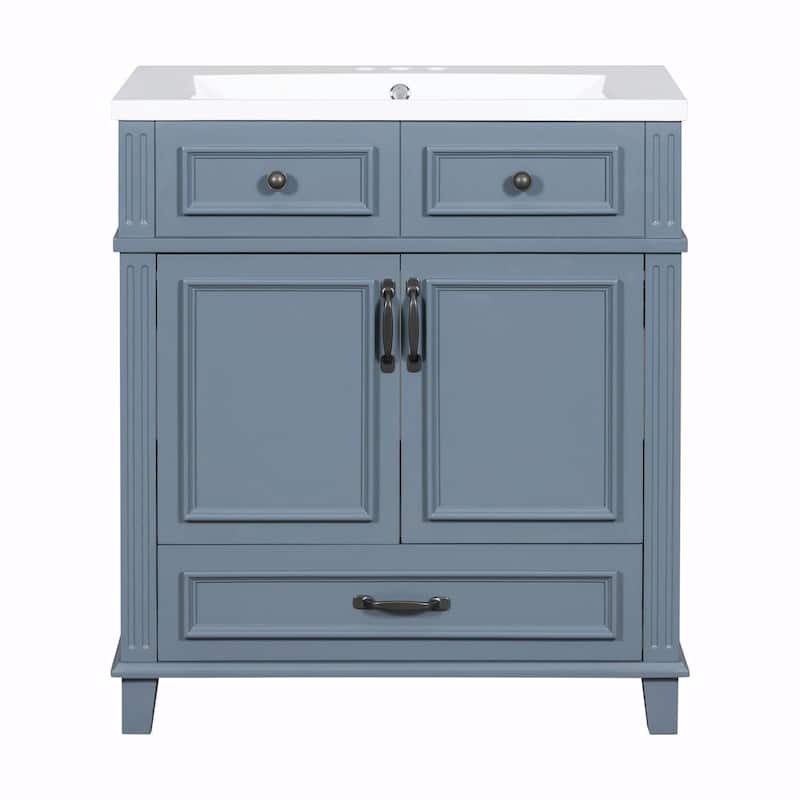 30'' Solid Wood Bathroom Vanity with sink