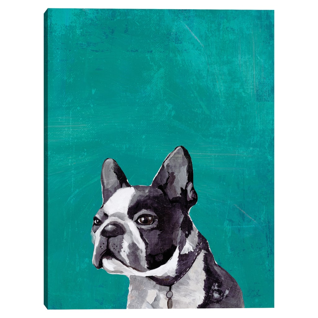 Frenchie Puppy Canvas Art Print