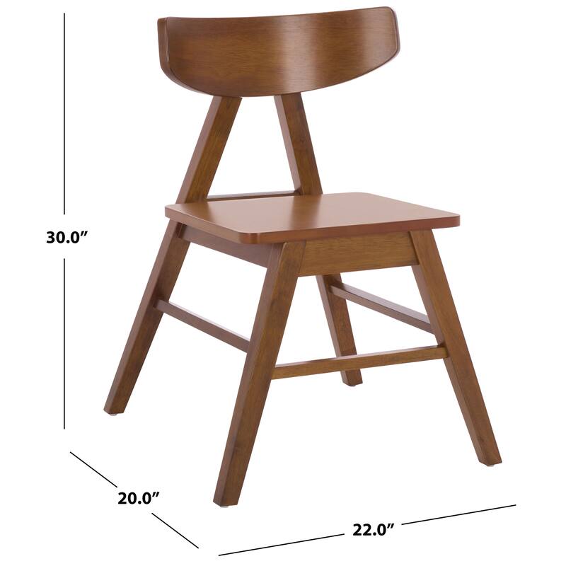 SAFAVIEH HOME Farrah Dining Chair (Set of 2) - 22"W x 20"D x 30"H