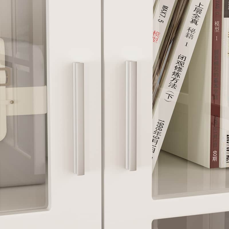 Tall Bookcase Storage Cabinet Pantry Cabinet Wooden Bookshelf Display - 36.2"X70.9"