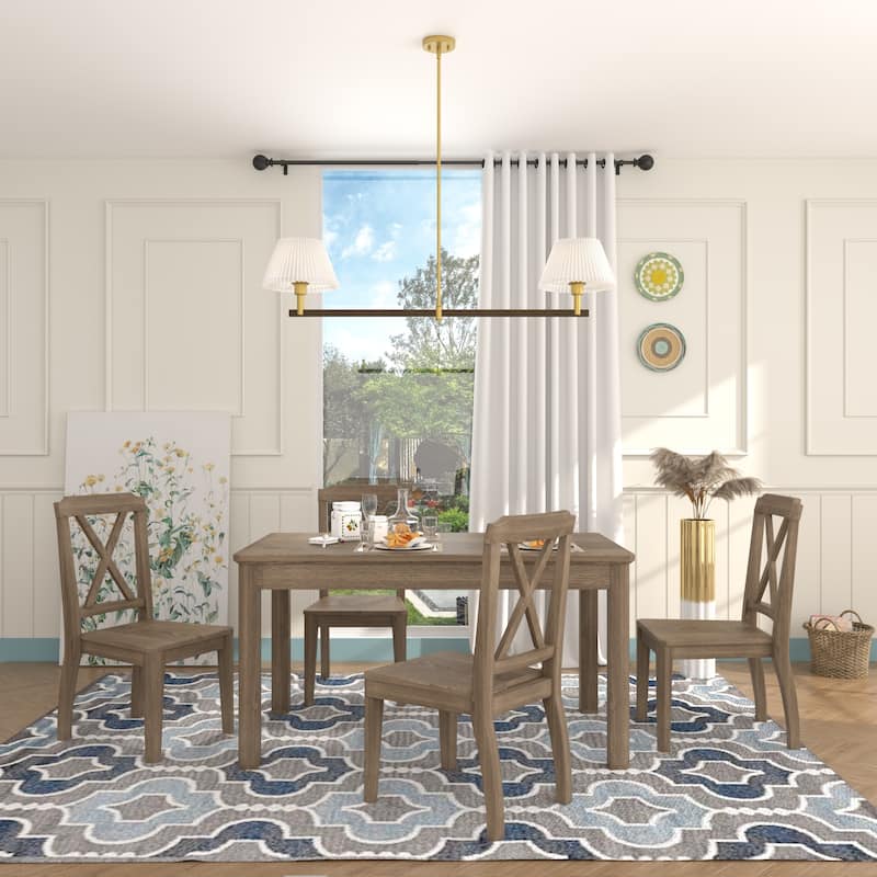 Acroma 2-light Linear Island Chandelier with Cone Fabric Shade - 51 inches