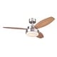 preview thumbnail 38 of 42, Westinghouse Alloy 52-Inch Indoor Ceiling Fan with LED Light Kit 42 Inches - Brushed Nickel with Beech Blades