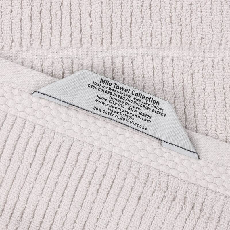 Superior Milo Smart Twist Viscose Cotton Blend Bath Sheets, Set of 2