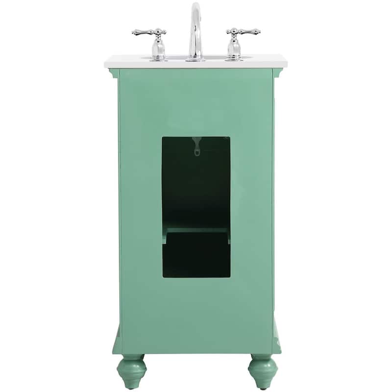 Elegant Lighting VF12319-VW Otto 18" Free Standing Single Basin Vanity