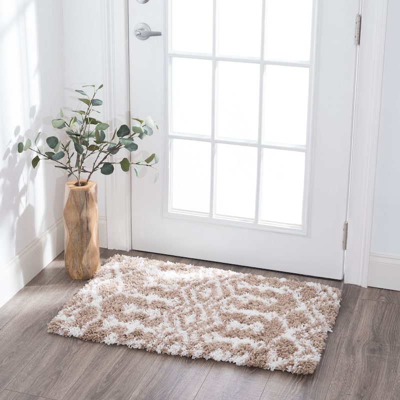 Joy Shag Mediterranean Geometric Indoor Area Rug