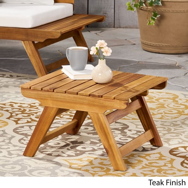 Shop Sedona Outdoor Wooden Side Table By Christopher Knight Home Overstock 27569203