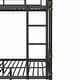 preview thumbnail 39 of 37, Metal Bunk Bed with Safety Guardrail Ladder and 8.1" Under Bed Storage, Vintage Wood and Gold Painting Detachable Bunk Bed