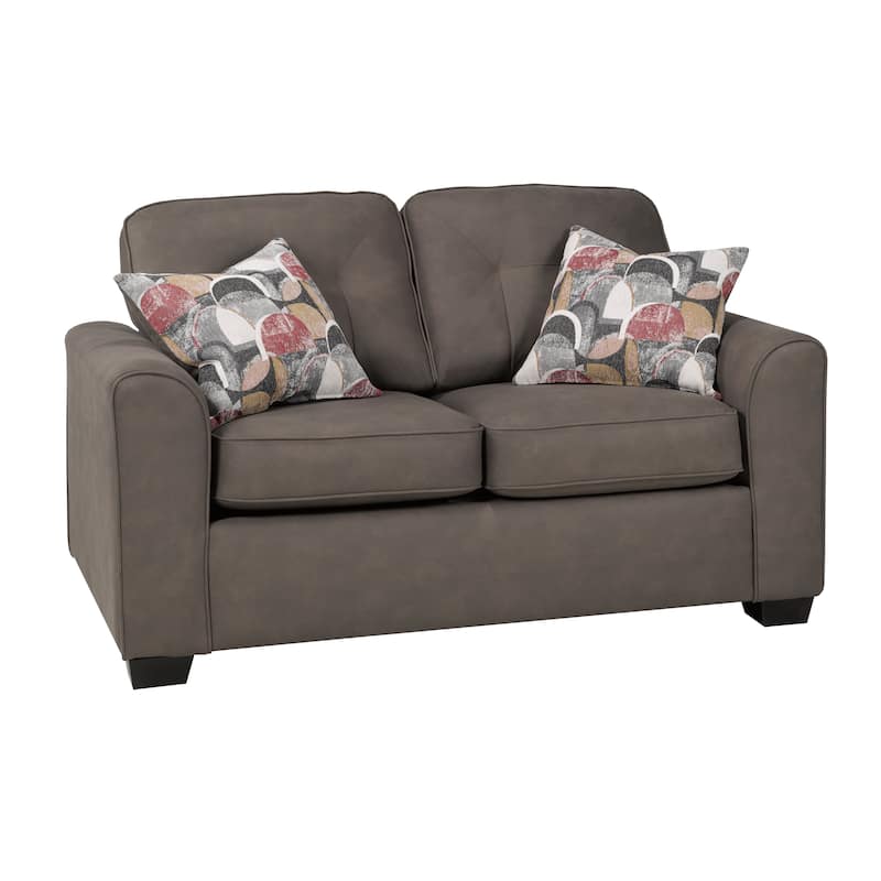 Cala Fabric Upholstered Sofa and Loveseat Set