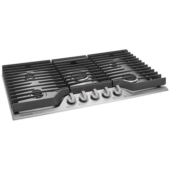 Frigidaire GCCG3648A 36" Wide 5 Burner Gas Cooktop with Quick Boil