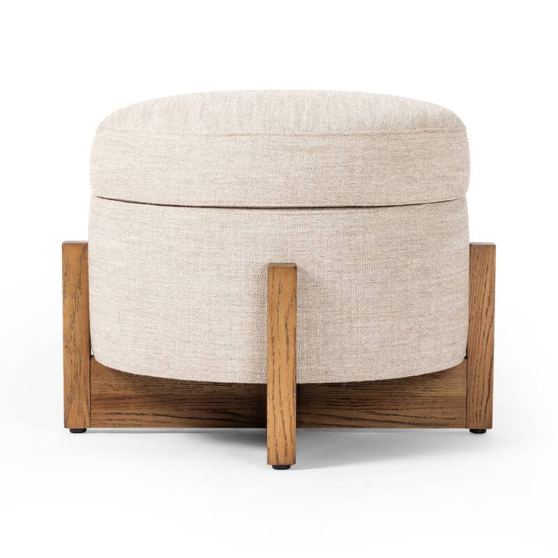 Slater Storage Ottoman-25"-Alcala Wheat